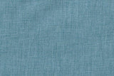 Light Blue Linen Sectional Sofa w/Ottoman